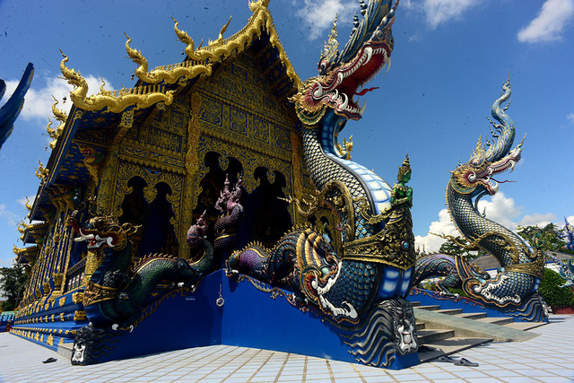Ngôi đền xanh nằm ở tỉnh Chiang Mai, Thái Lan.