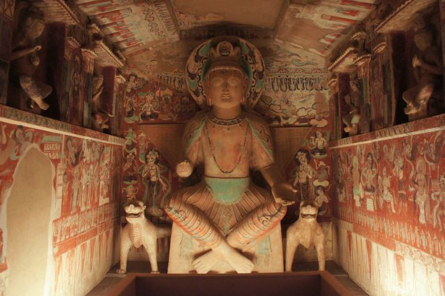 Kiệt tác kiến trúc trong hang động Ngàn Phật nghìn năm tuổi trên Con đường Tơ lụa - 5
