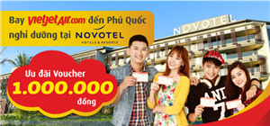 Bay Vietjet, tưng bừng nhận ưu đãi tại Novotel Phú Quốc Resort
